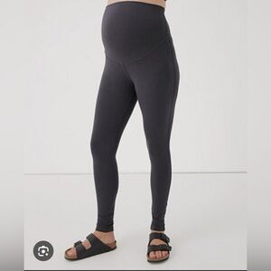 Pact Organic Cotton Maternity Leggings - Charcoal